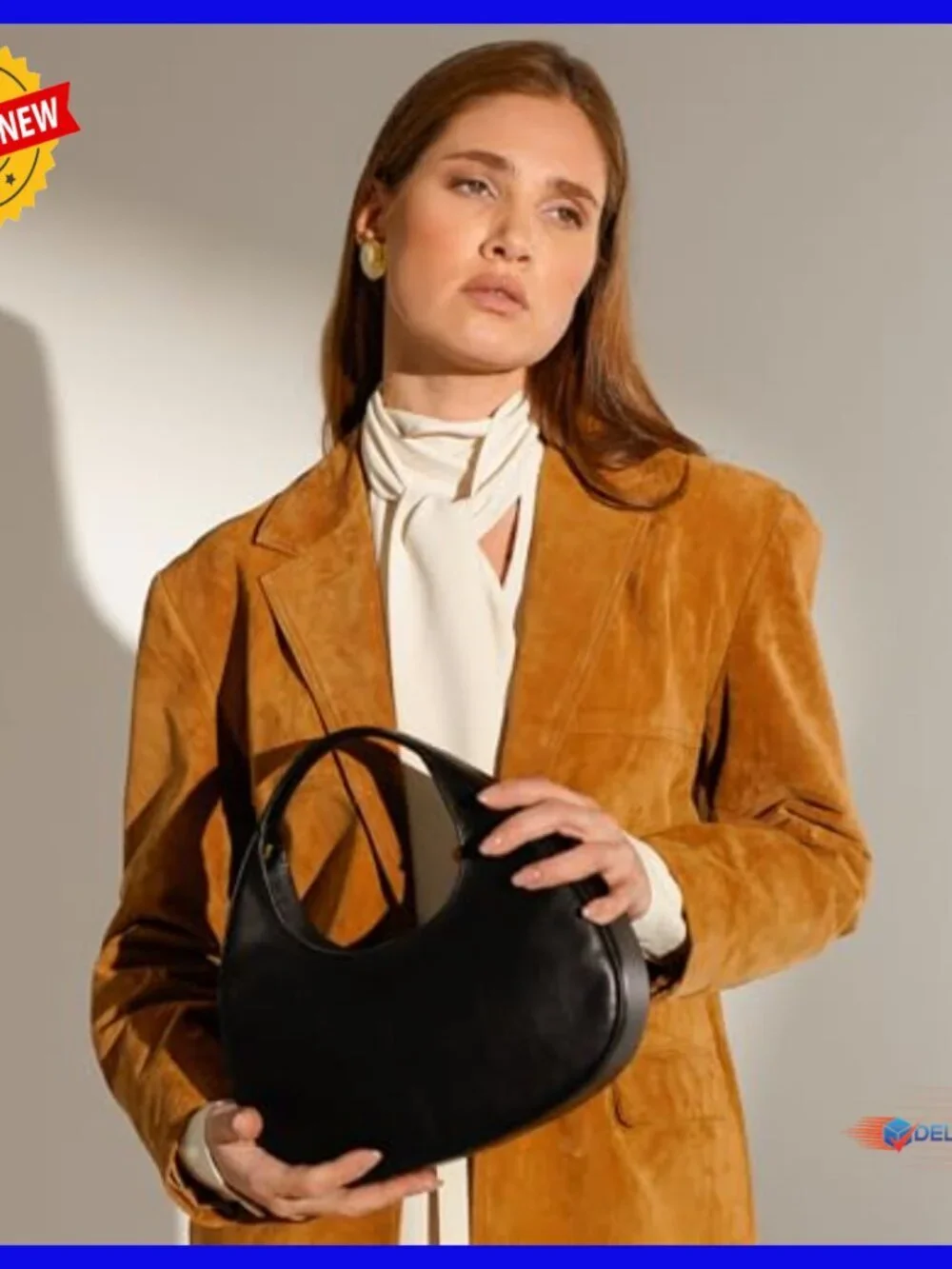 Full Grain Leather Handbag Hobo Top Handle Tote Small Purse